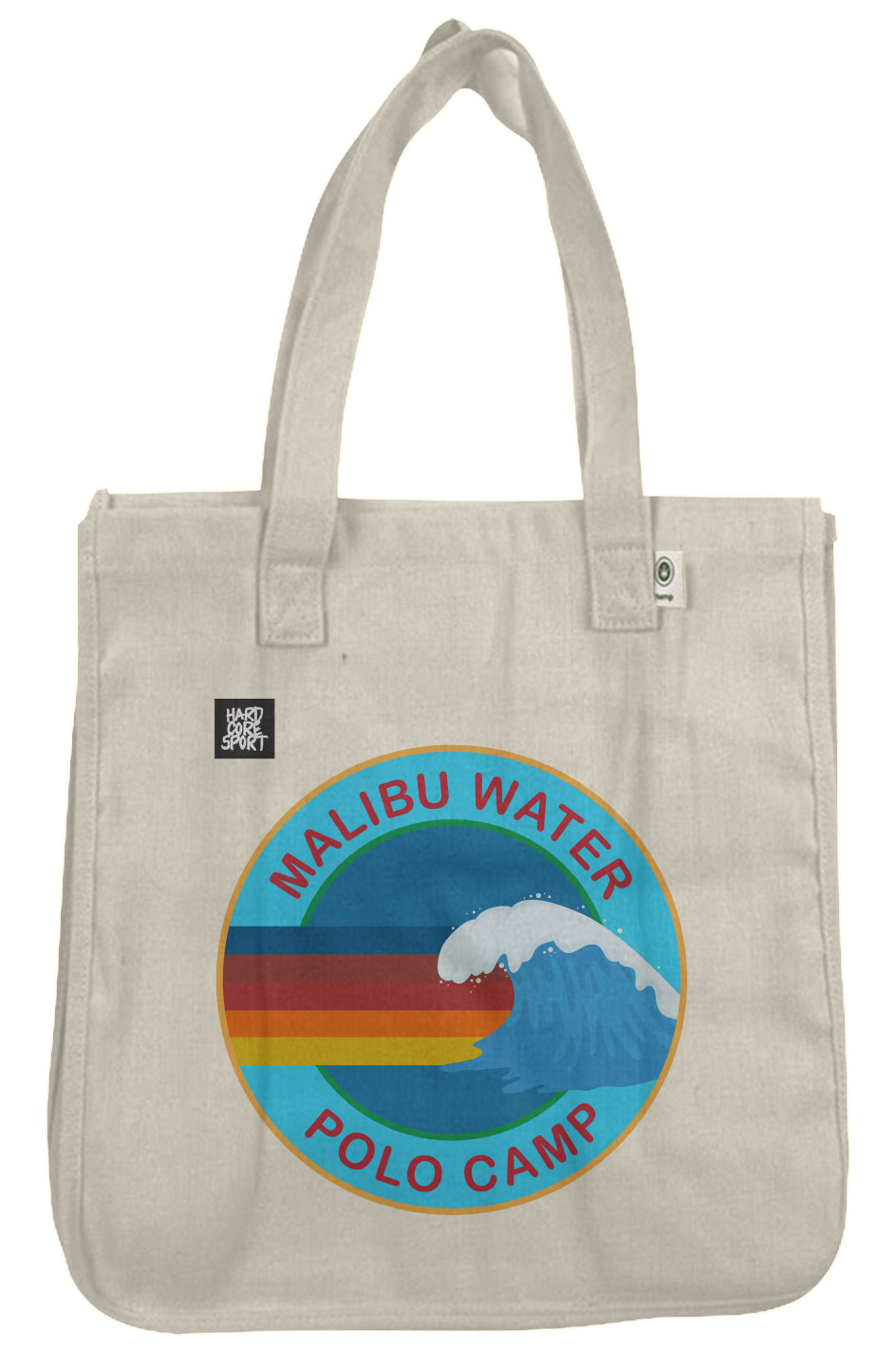 Malibu Water Polo Camp 2025 // Hemp Market Tote Round Logo