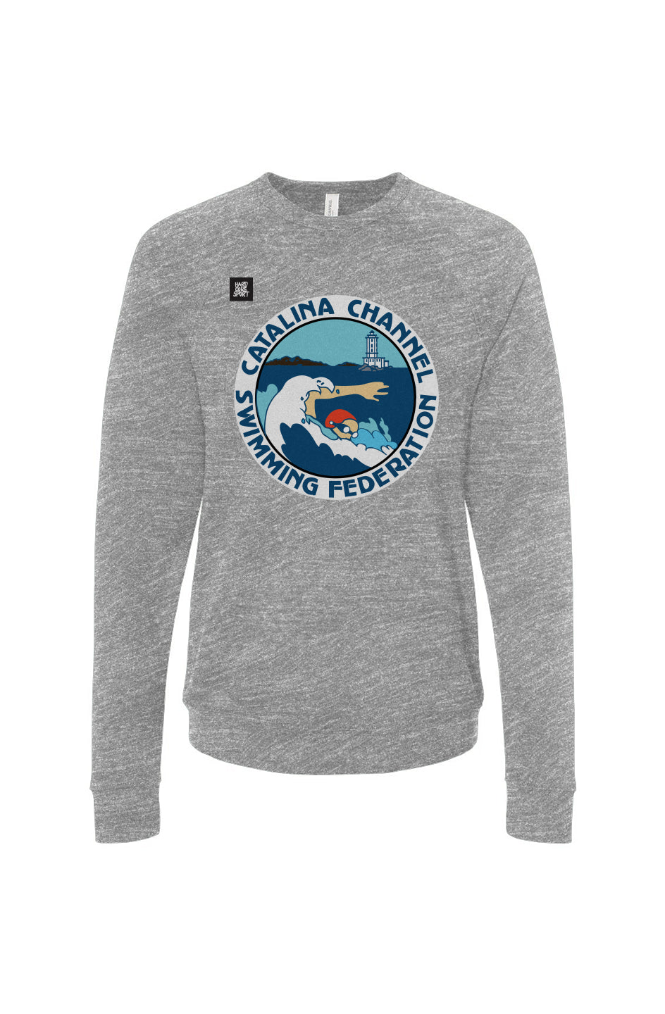 Catalina Channel Swimming Federation - Round Logo // Crewneck Sweatshirt Unisex