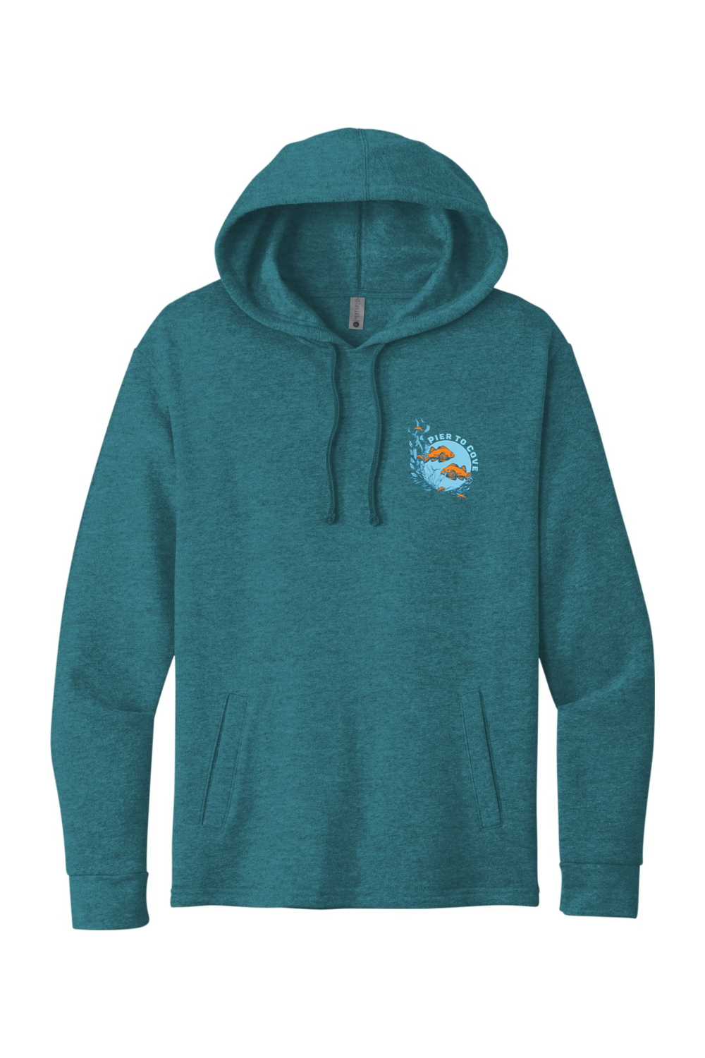 Pier to Cove // Welt Pocket Hoodie front print