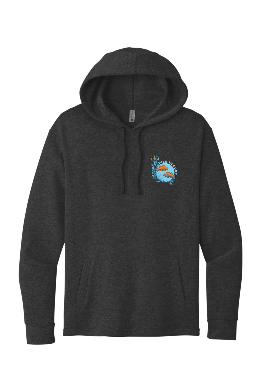 Pier to Cove // Welt Pocket Hoodie front print