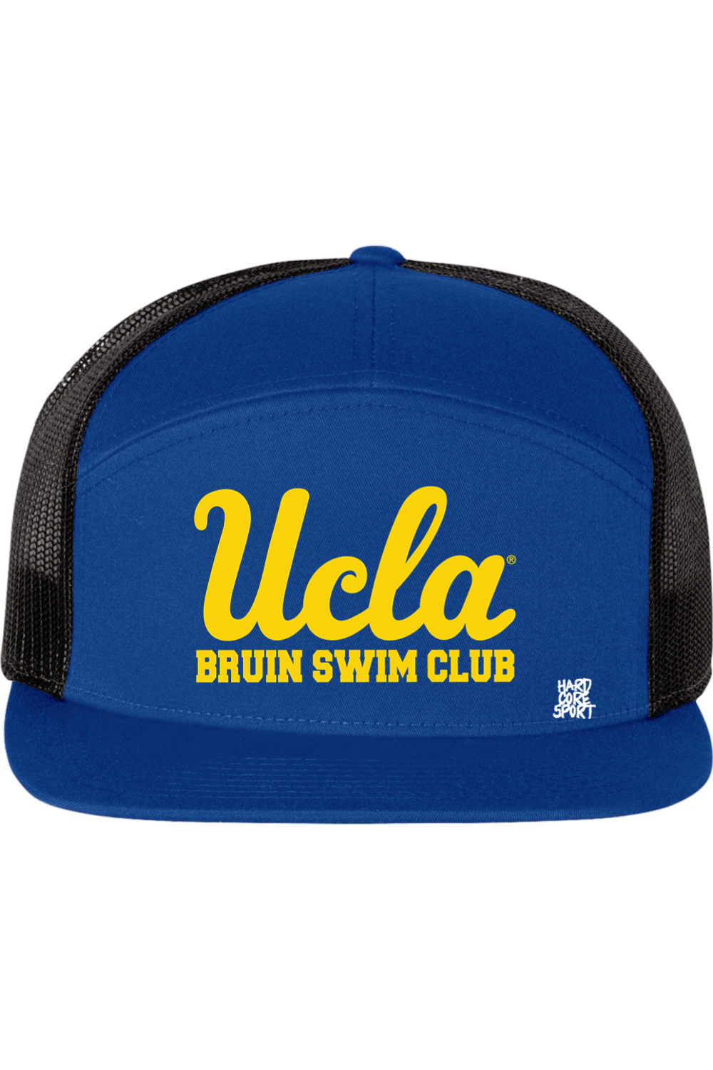 UCLA Bruin swim - Royal/Black Trucker Cap - Adult Unisex