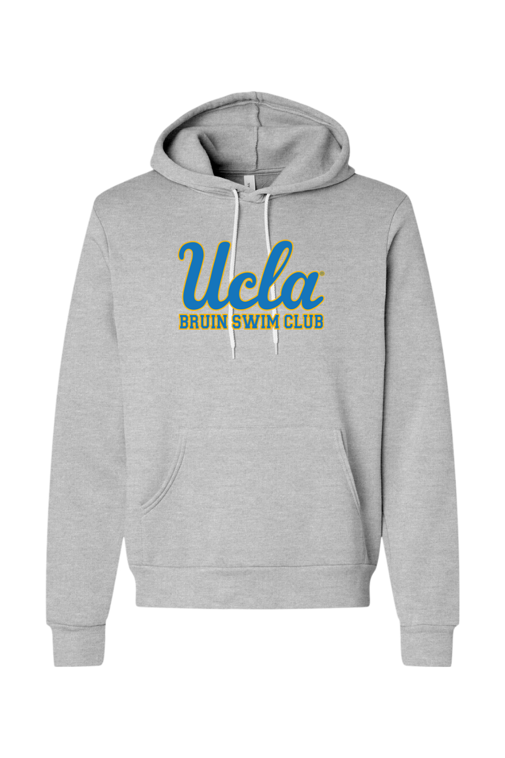 UCLA Bruin Swim - GREY Pullover Hoodie - Adult Unisex