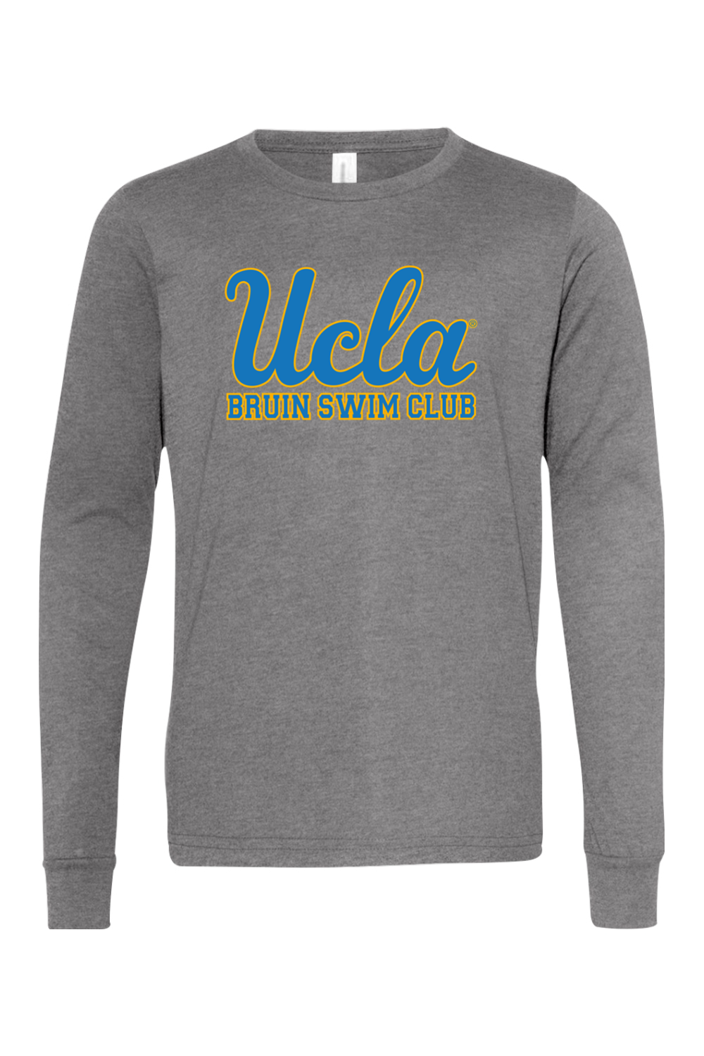 UCLA Bruin Swim - GREY Classic L/S Shirt - Youth Unisex