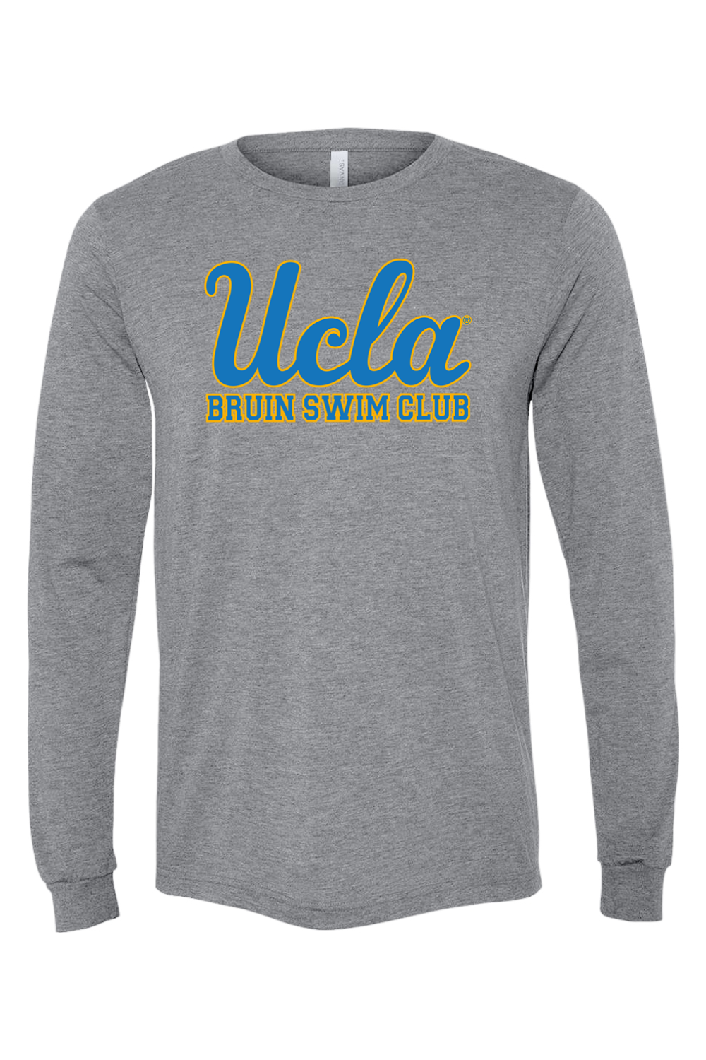 UCLA Bruin Swim - GREY Classic L/S Shirt - Adult Unisex