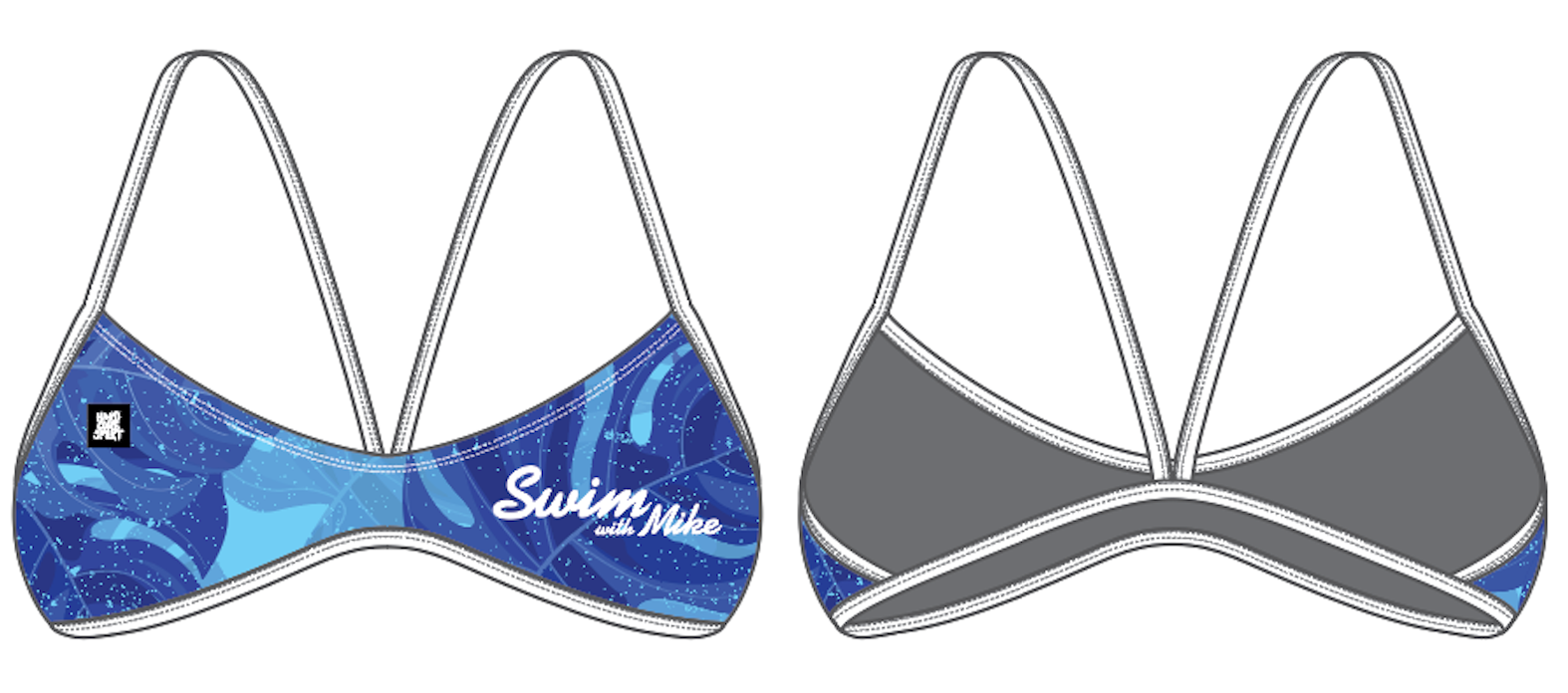 Swim with Mike 2025 // Womens Element Top - Blue