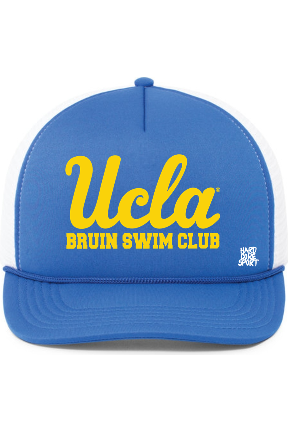 UCLA Bruin swim - Royal/White Trucker Cap - Adult Unisex