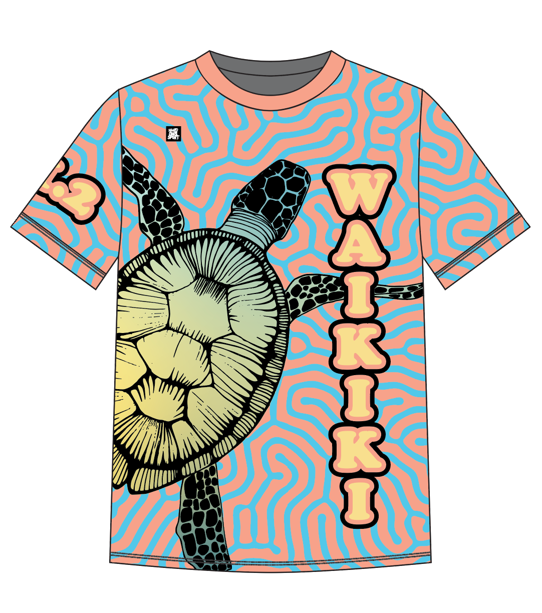Unisex Micromesh T-Shirt // Waikiki Roughwater Swim 2022